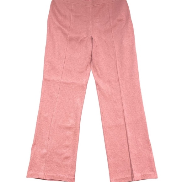 ST. JOHN Evening Women's Size 14 Tea Rose Fashion Fit Wide Leg Pants - Picture 9 of 9